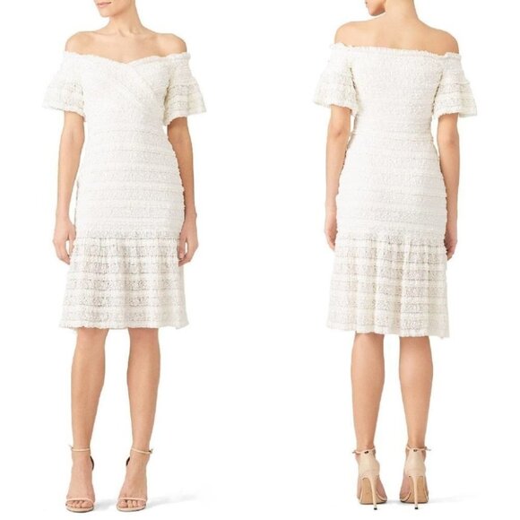 Saylor White Laced Malinda Dress $275 - Picture 1 of 7